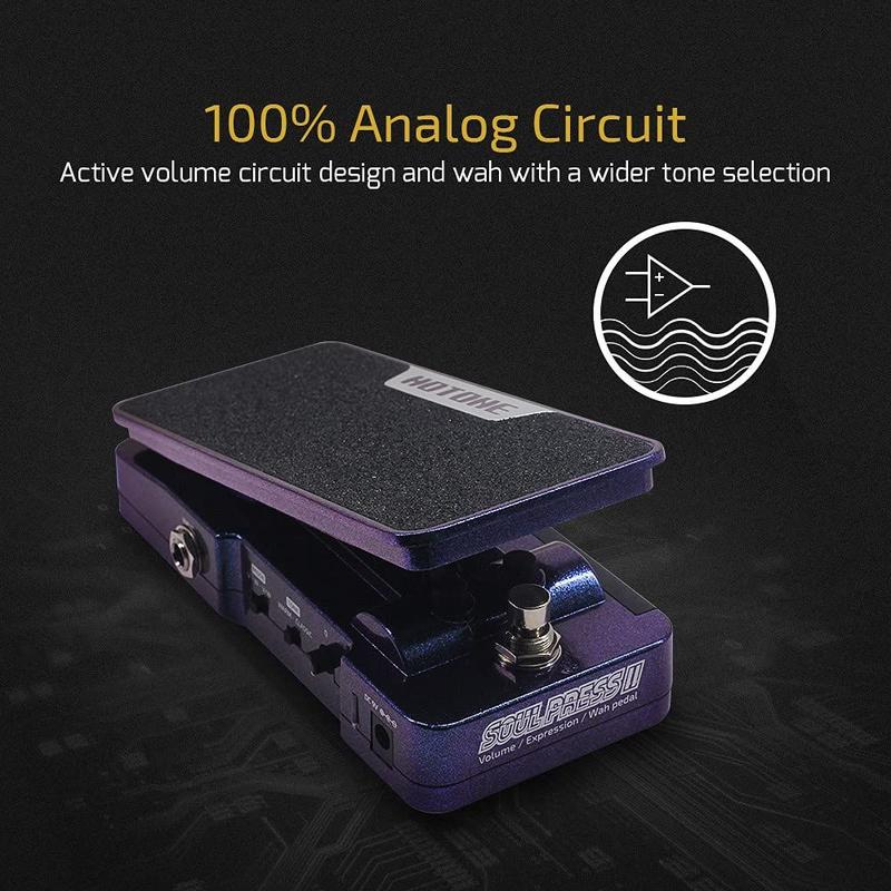 Pedal de Efeito de Guitarra Hotone Soul Press II - Wah, Volume